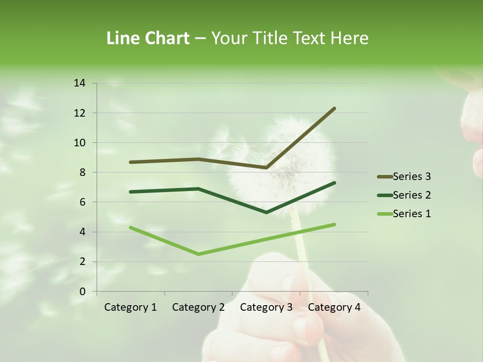 A Woman Blowing A Dandelion Powerpoint Presentation PowerPoint Template