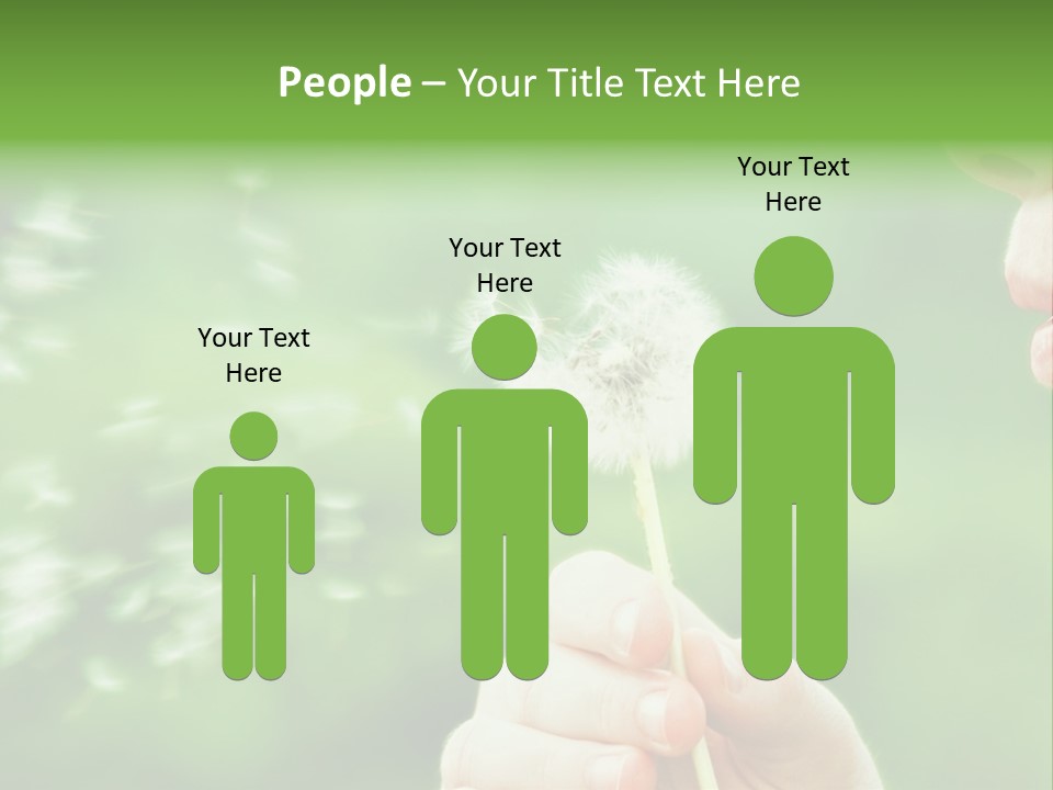 A Woman Blowing A Dandelion Powerpoint Presentation PowerPoint Template