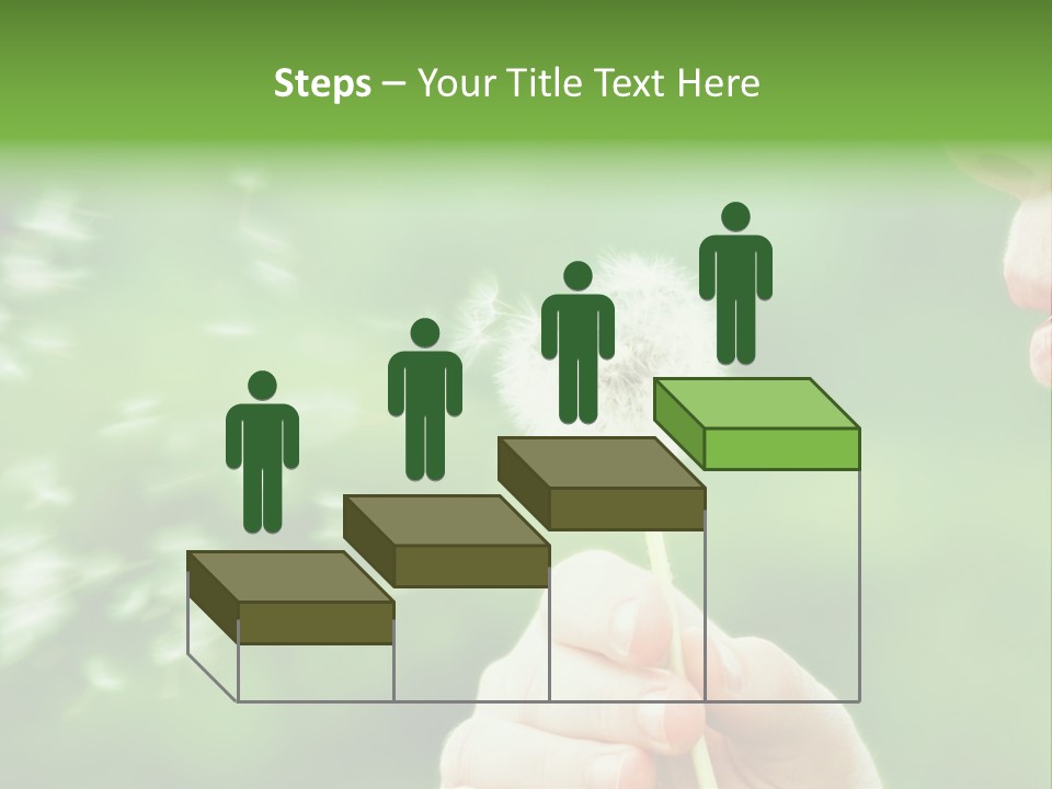 A Woman Blowing A Dandelion Powerpoint Presentation PowerPoint Template