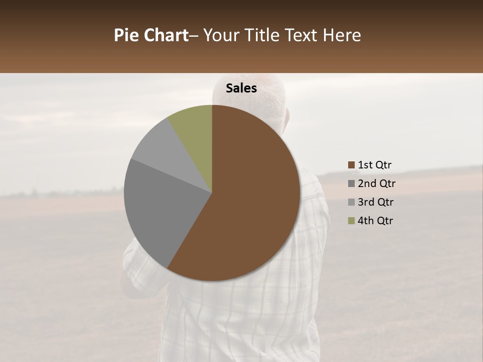 A Man Standing In A Field Looking At The Sky PowerPoint Template