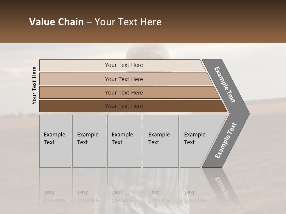 A Man Standing In A Field Looking At The Sky PowerPoint Template