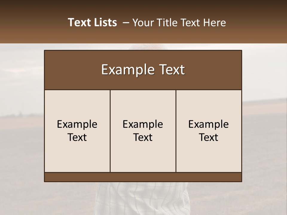 A Man Standing In A Field Looking At The Sky PowerPoint Template