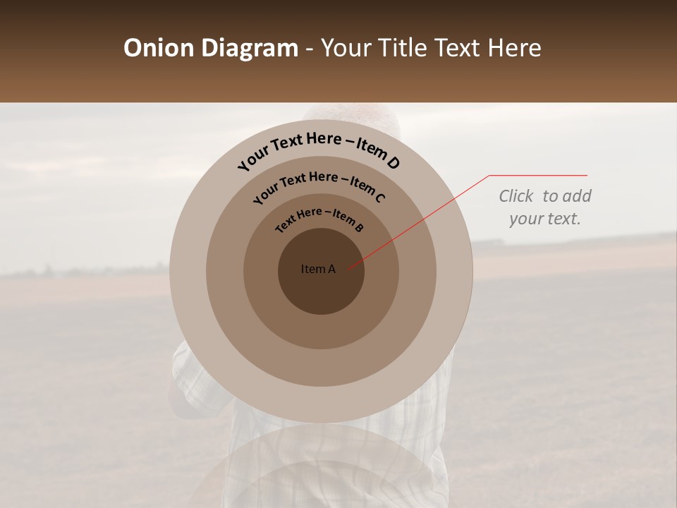 A Man Standing In A Field Looking At The Sky PowerPoint Template