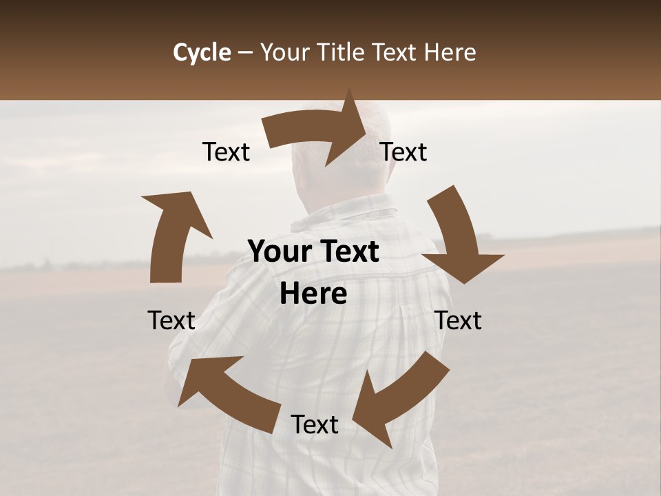A Man Standing In A Field Looking At The Sky PowerPoint Template