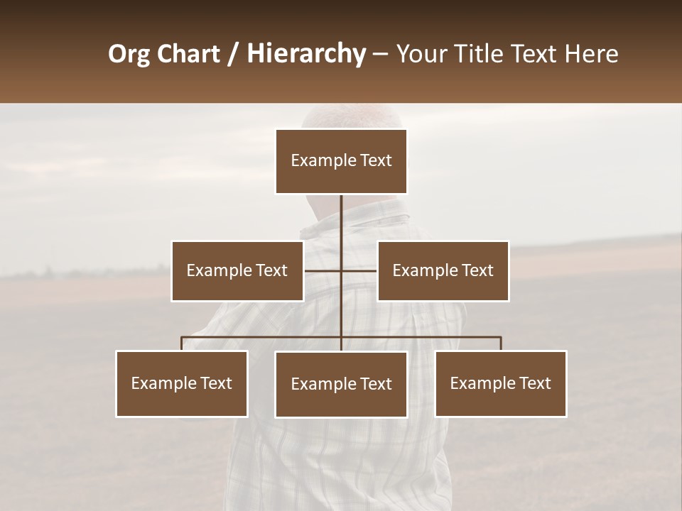 A Man Standing In A Field Looking At The Sky PowerPoint Template