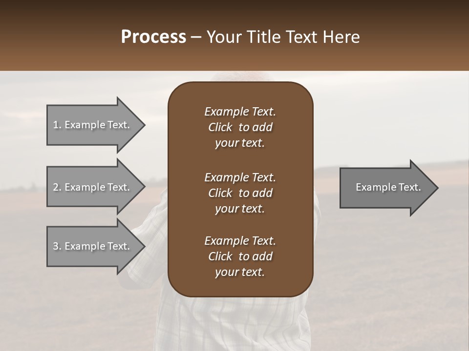 A Man Standing In A Field Looking At The Sky PowerPoint Template