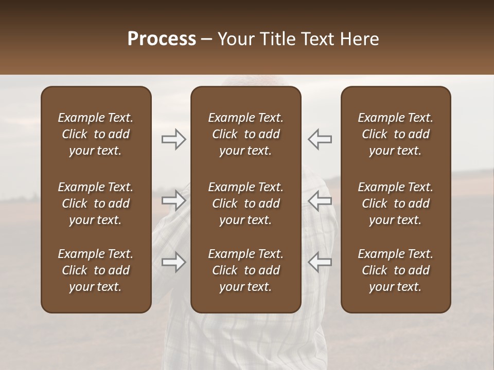 A Man Standing In A Field Looking At The Sky PowerPoint Template