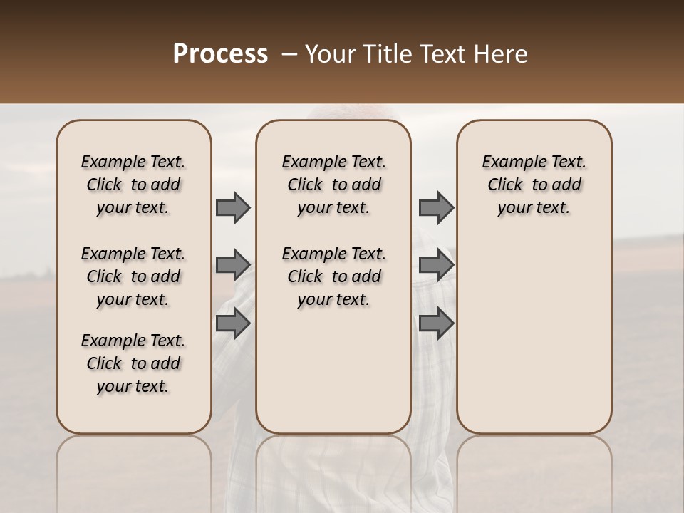 A Man Standing In A Field Looking At The Sky PowerPoint Template