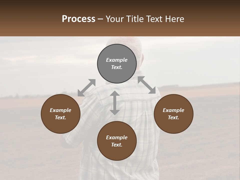 A Man Standing In A Field Looking At The Sky PowerPoint Template