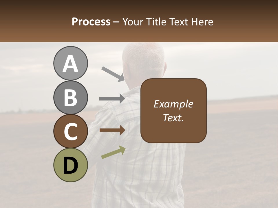 A Man Standing In A Field Looking At The Sky PowerPoint Template