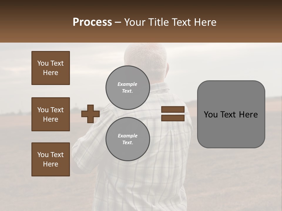A Man Standing In A Field Looking At The Sky PowerPoint Template