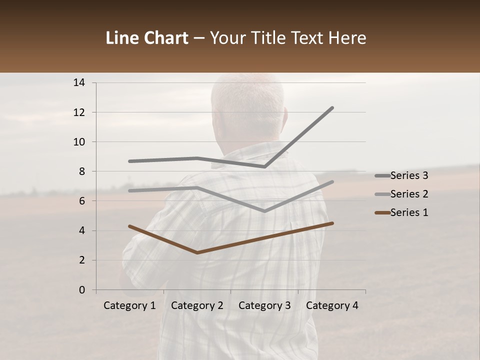 A Man Standing In A Field Looking At The Sky PowerPoint Template
