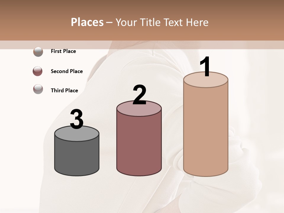 A Woman With Her Back To The Camera With Her Hands On Her Hips PowerPoint Template