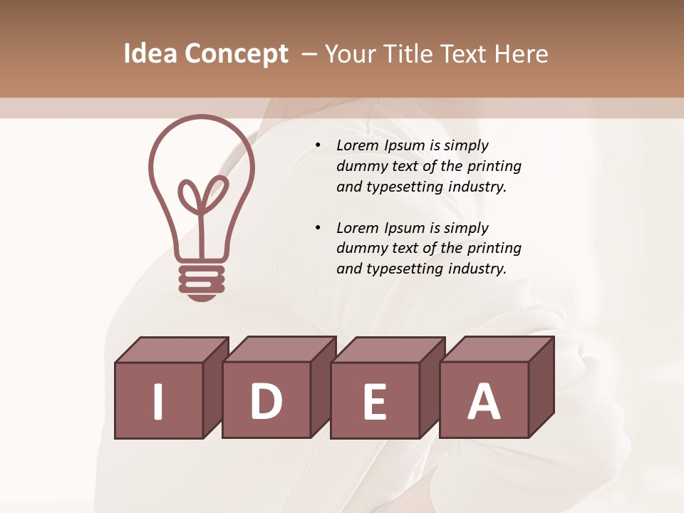 A Woman With Her Back To The Camera With Her Hands On Her Hips PowerPoint Template