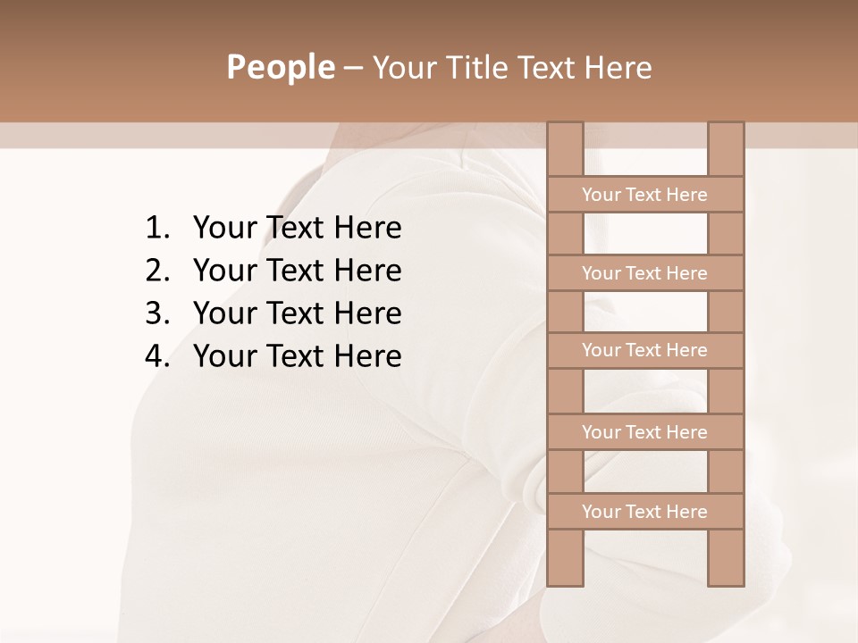 A Woman With Her Back To The Camera With Her Hands On Her Hips PowerPoint Template