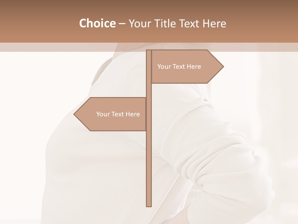 A Woman With Her Back To The Camera With Her Hands On Her Hips PowerPoint Template