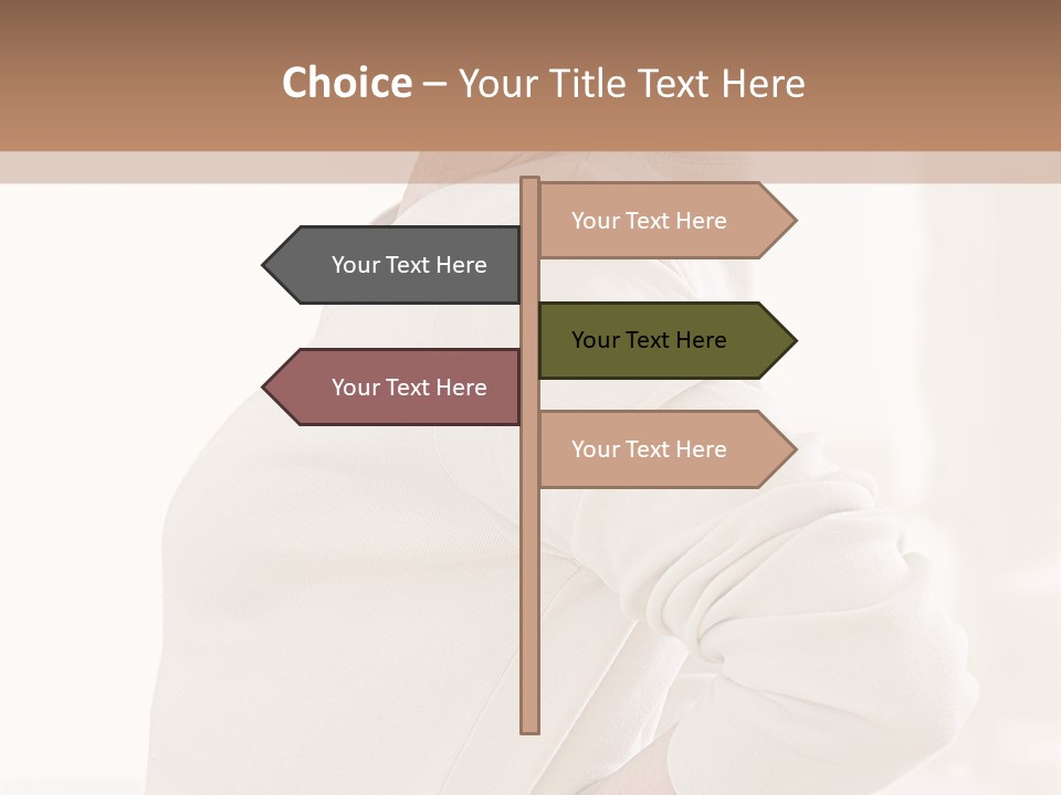 A Woman With Her Back To The Camera With Her Hands On Her Hips PowerPoint Template