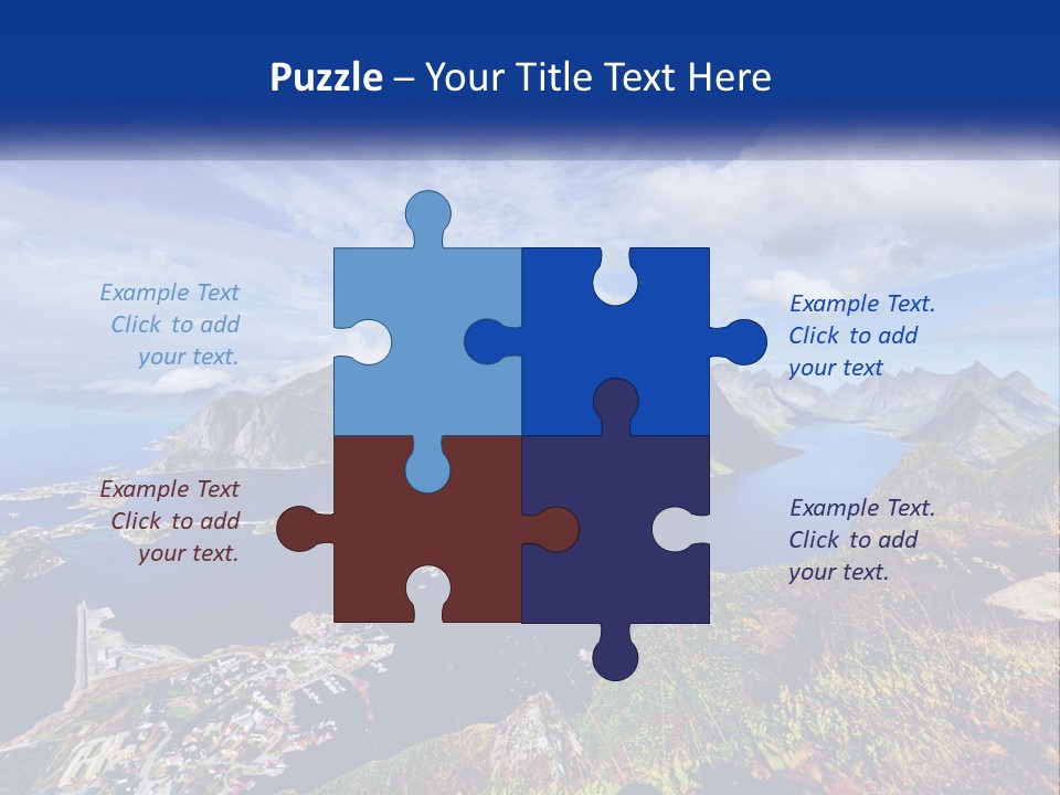 An Aerial View Of A Mountain Range With A Body Of Water In The Foreground PowerPoint Template