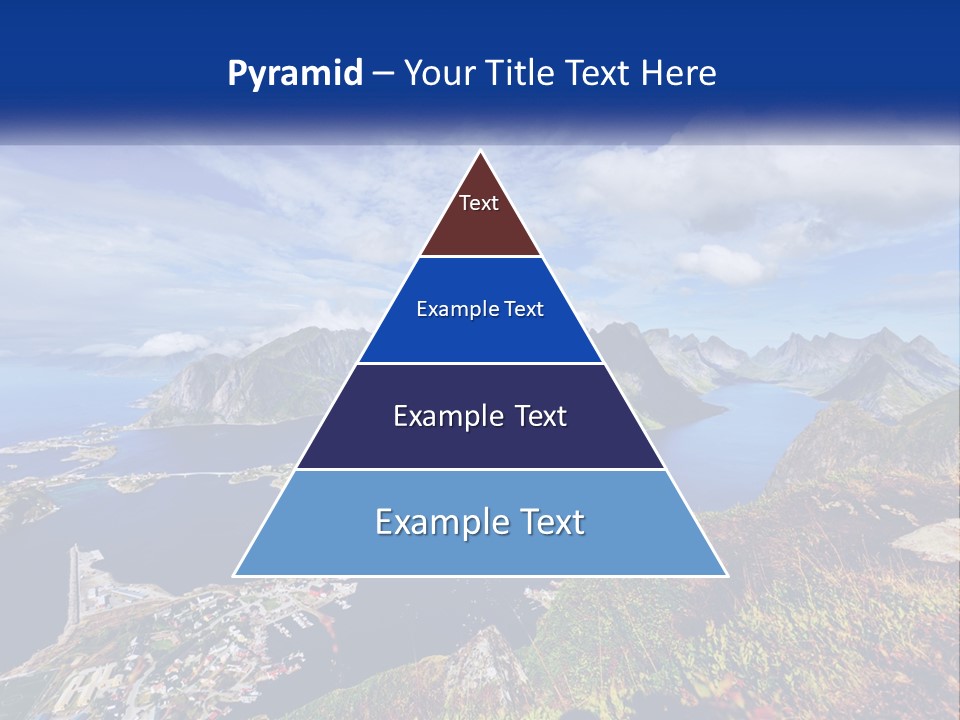 An Aerial View Of A Mountain Range With A Body Of Water In The Foreground PowerPoint Template