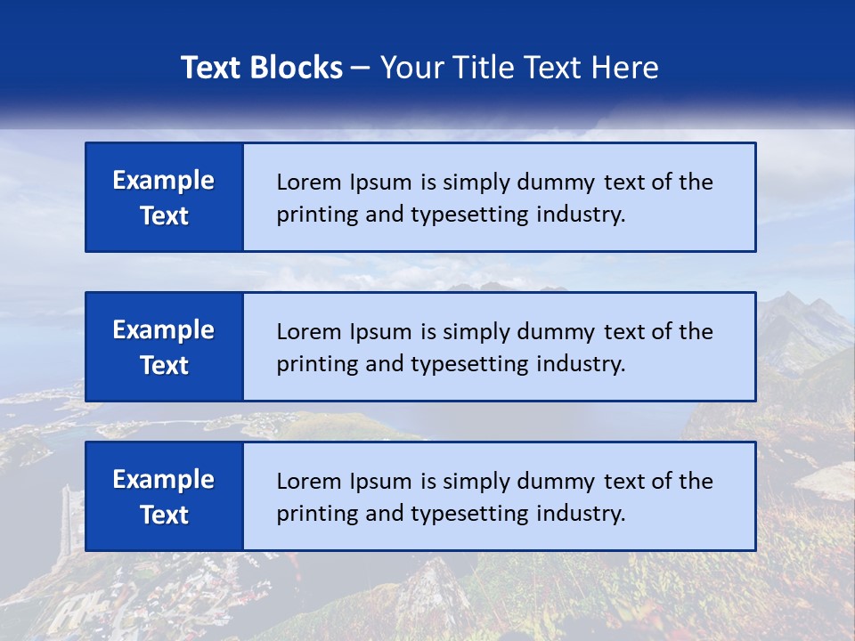An Aerial View Of A Mountain Range With A Body Of Water In The Foreground PowerPoint Template