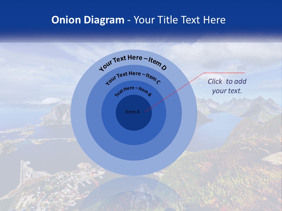 An Aerial View Of A Mountain Range With A Body Of Water In The Foreground PowerPoint Template