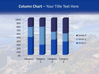 An Aerial View Of A Mountain Range With A Body Of Water In The Foreground PowerPoint Template