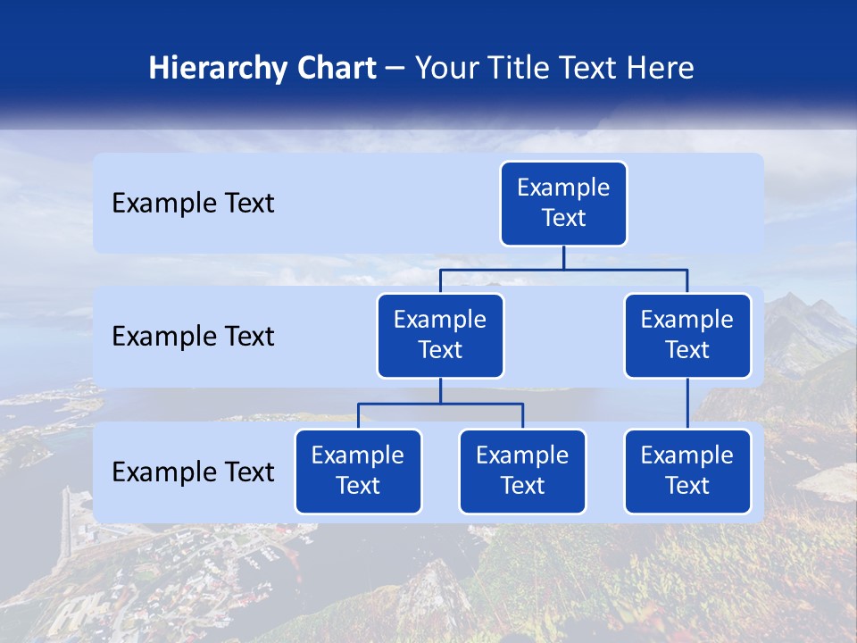 An Aerial View Of A Mountain Range With A Body Of Water In The Foreground PowerPoint Template