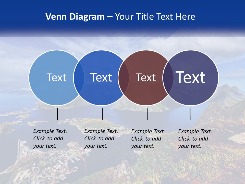 An Aerial View Of A Mountain Range With A Body Of Water In The Foreground PowerPoint Template