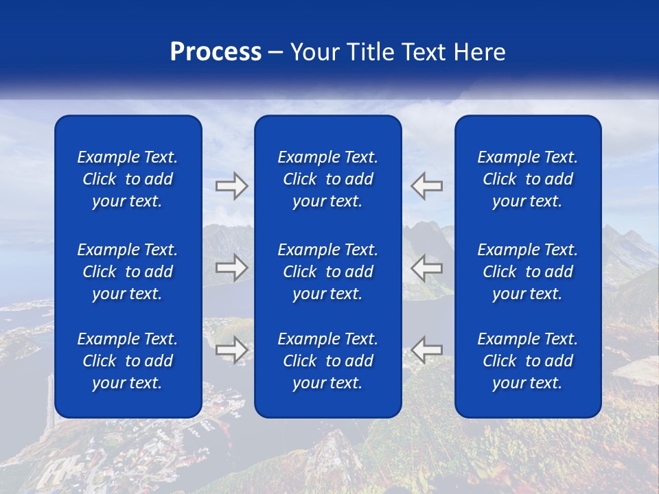 An Aerial View Of A Mountain Range With A Body Of Water In The Foreground PowerPoint Template