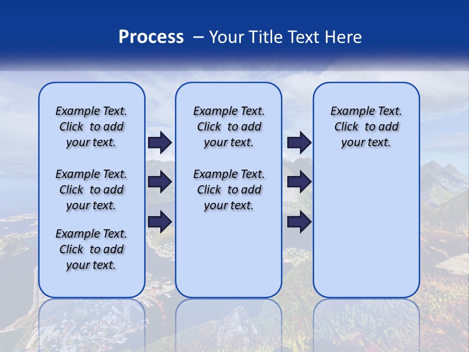 An Aerial View Of A Mountain Range With A Body Of Water In The Foreground PowerPoint Template