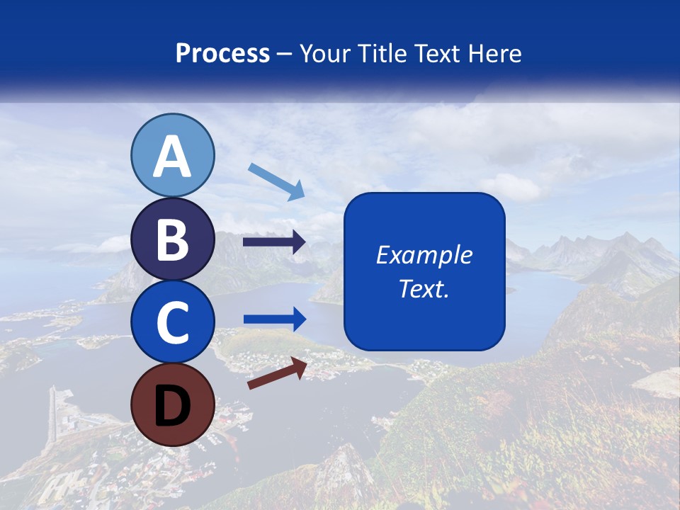 An Aerial View Of A Mountain Range With A Body Of Water In The Foreground PowerPoint Template