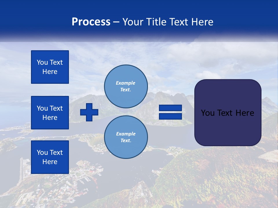An Aerial View Of A Mountain Range With A Body Of Water In The Foreground PowerPoint Template