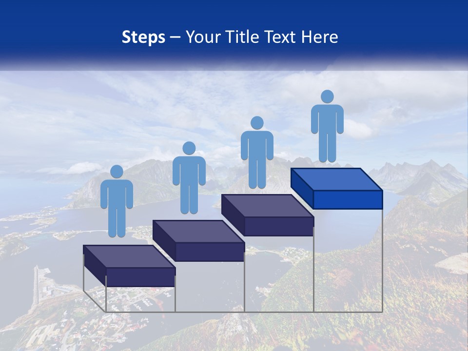 An Aerial View Of A Mountain Range With A Body Of Water In The Foreground PowerPoint Template
