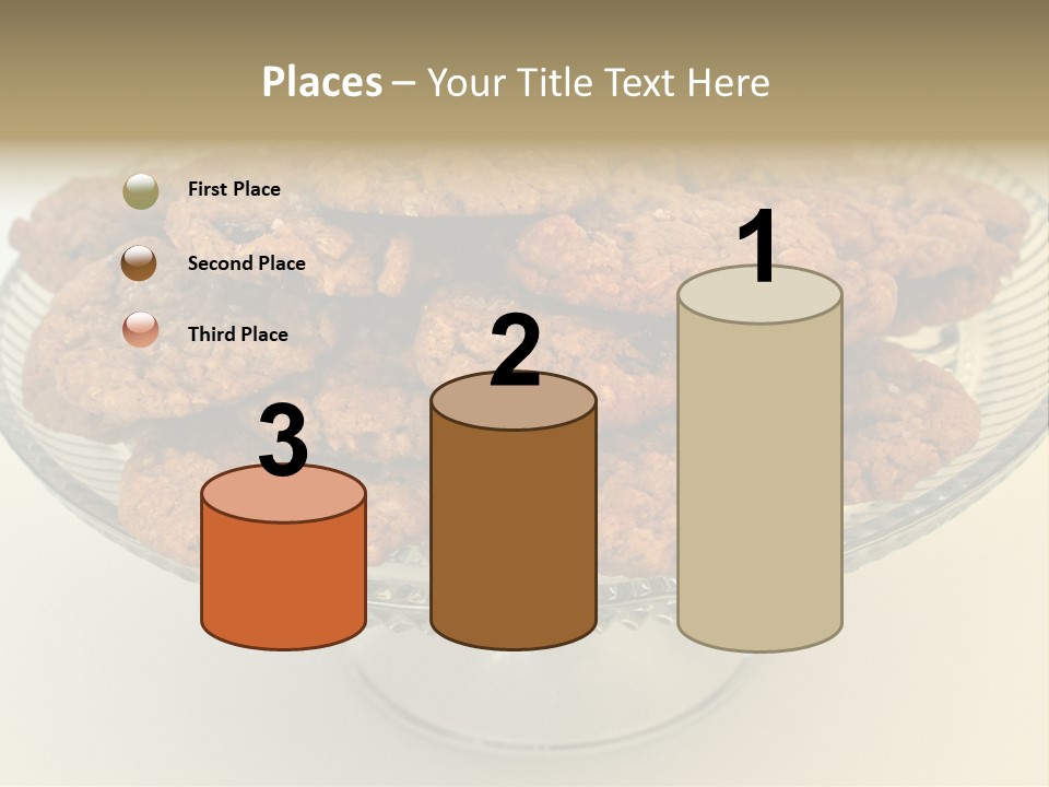 A Glass Plate Filled With Cookies On Top Of A Table PowerPoint Template