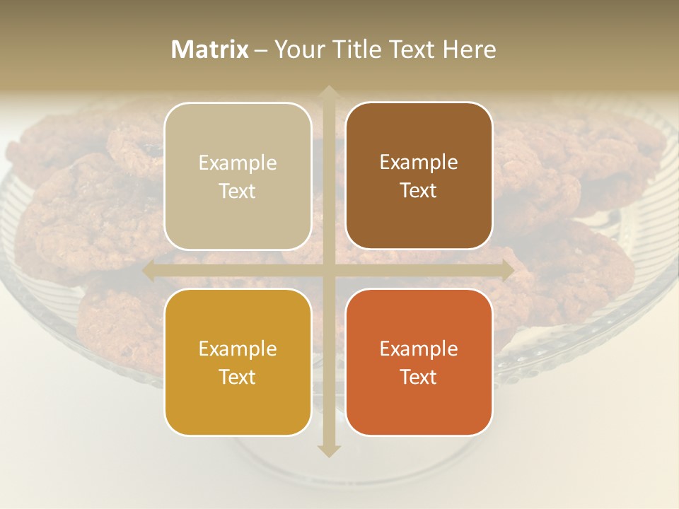 A Glass Plate Filled With Cookies On Top Of A Table PowerPoint Template