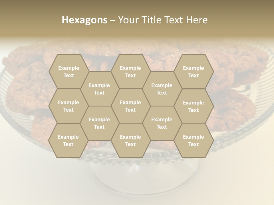 A Glass Plate Filled With Cookies On Top Of A Table PowerPoint Template