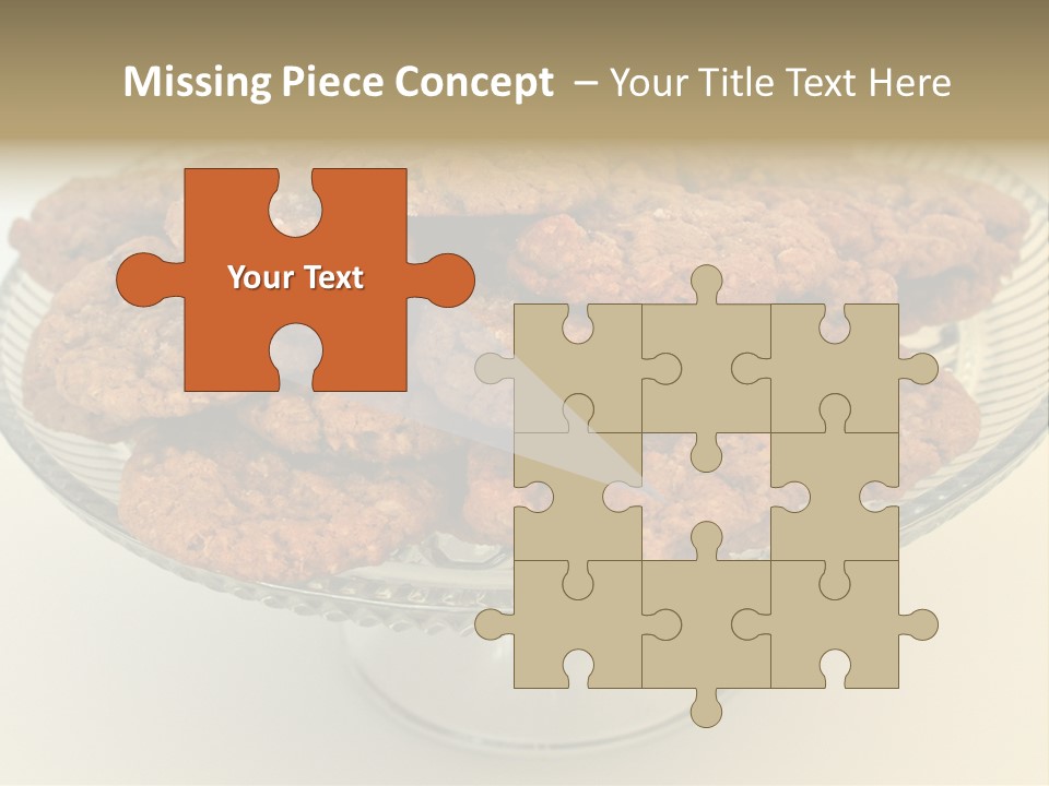 A Glass Plate Filled With Cookies On Top Of A Table PowerPoint Template