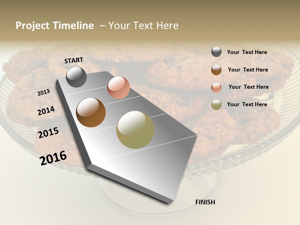 A Glass Plate Filled With Cookies On Top Of A Table PowerPoint Template
