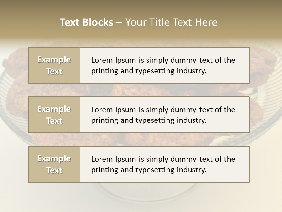 A Glass Plate Filled With Cookies On Top Of A Table PowerPoint Template