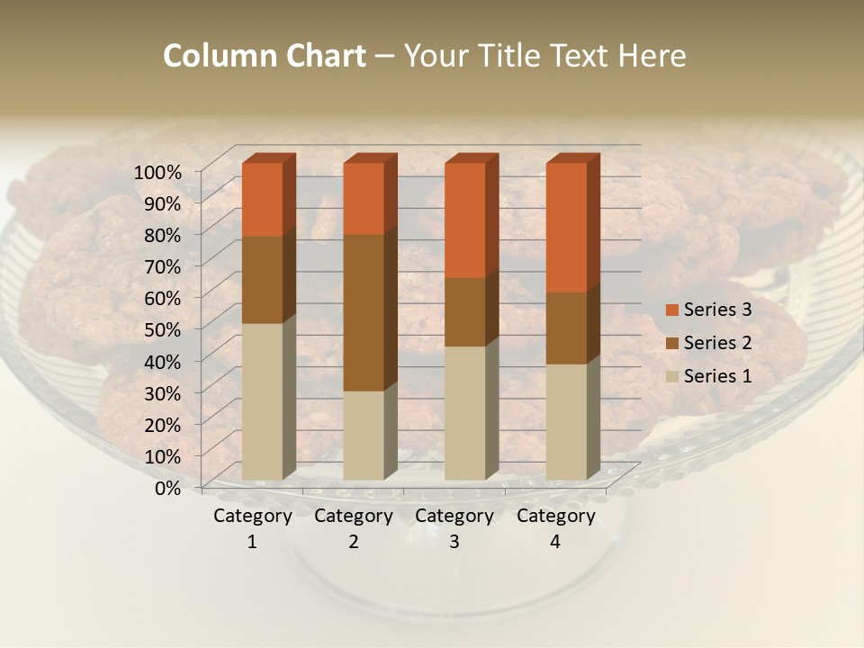A Glass Plate Filled With Cookies On Top Of A Table PowerPoint Template