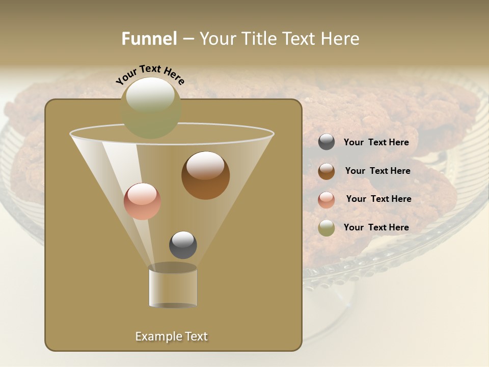 A Glass Plate Filled With Cookies On Top Of A Table PowerPoint Template