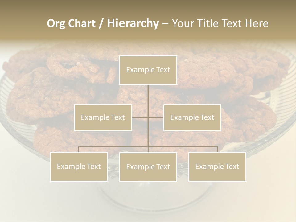 A Glass Plate Filled With Cookies On Top Of A Table PowerPoint Template