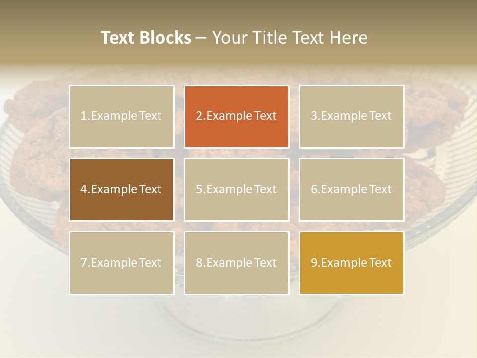 A Glass Plate Filled With Cookies On Top Of A Table PowerPoint Template