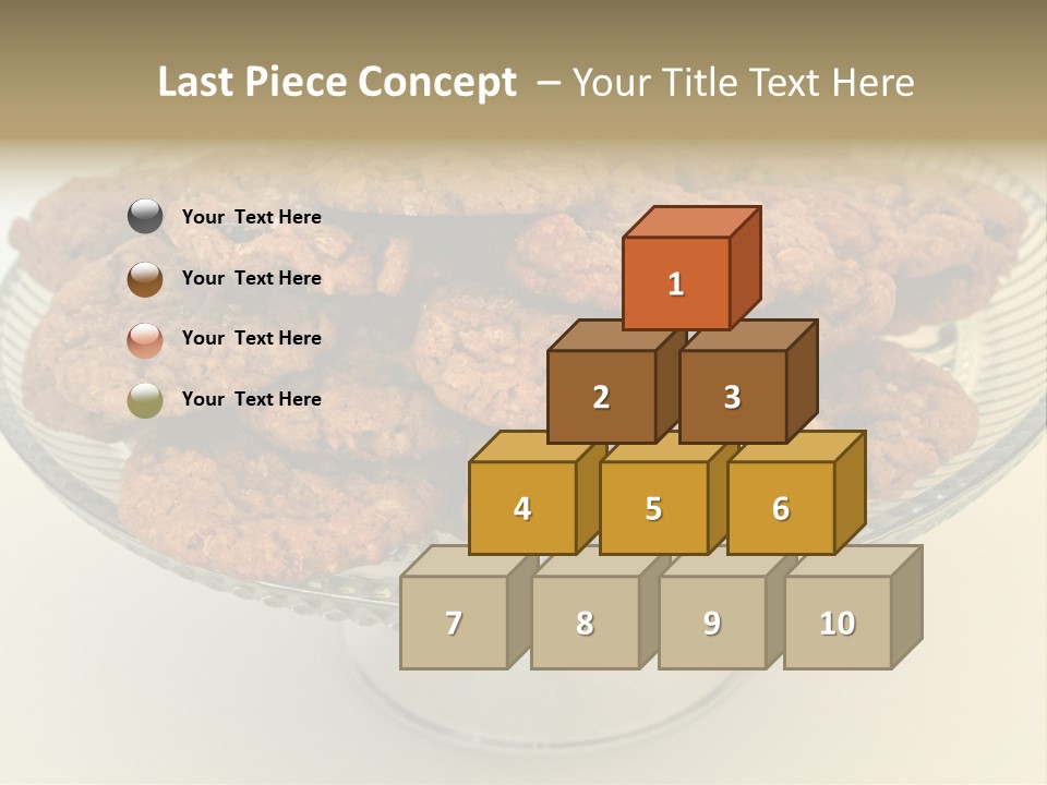A Glass Plate Filled With Cookies On Top Of A Table PowerPoint Template