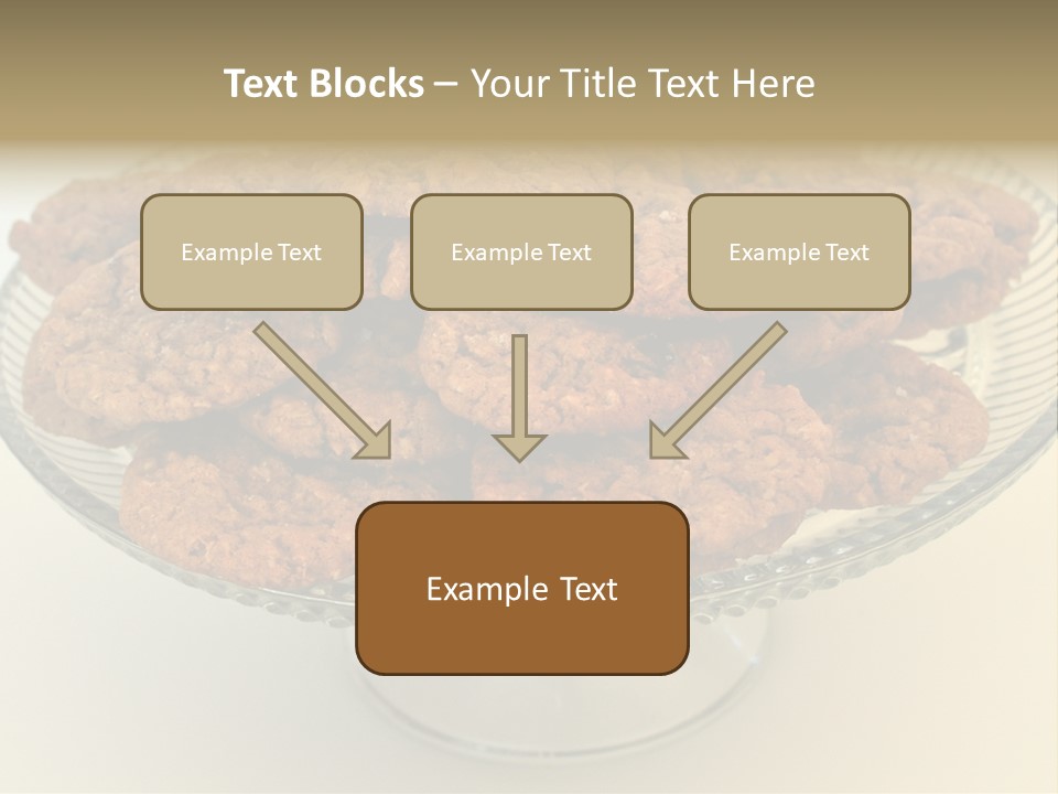 A Glass Plate Filled With Cookies On Top Of A Table PowerPoint Template