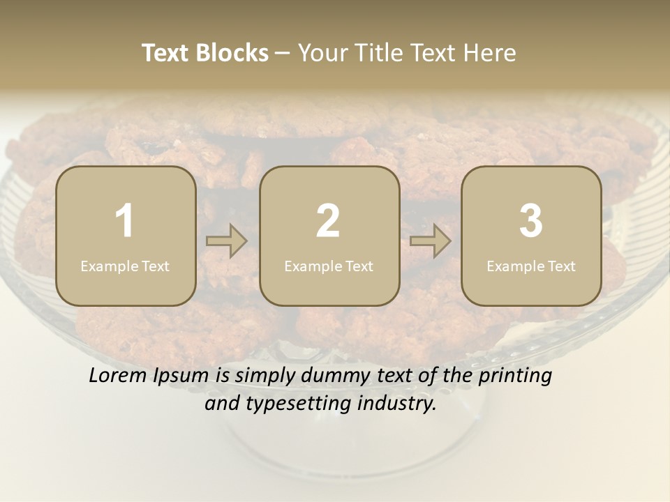 A Glass Plate Filled With Cookies On Top Of A Table PowerPoint Template