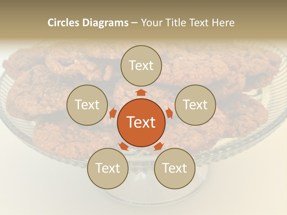 A Glass Plate Filled With Cookies On Top Of A Table PowerPoint Template