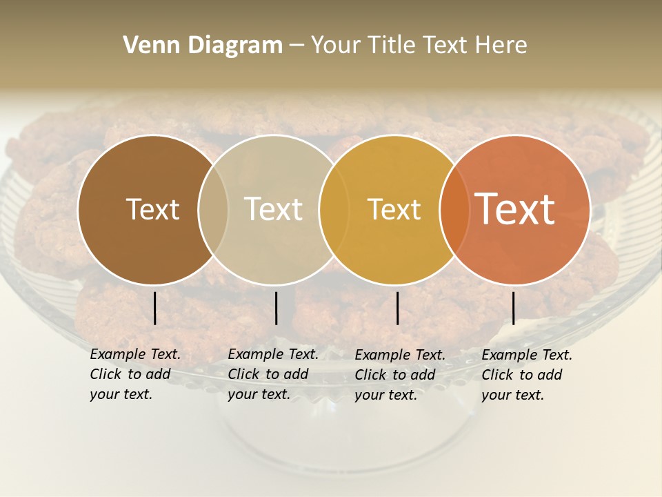 A Glass Plate Filled With Cookies On Top Of A Table PowerPoint Template