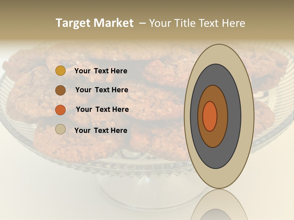 A Glass Plate Filled With Cookies On Top Of A Table PowerPoint Template