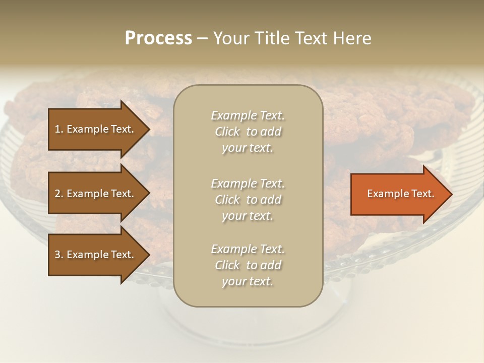 A Glass Plate Filled With Cookies On Top Of A Table PowerPoint Template